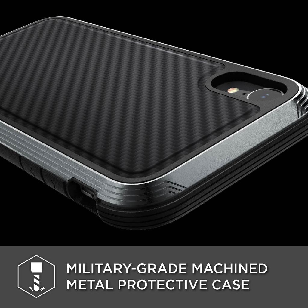 Defense Lux Carbon By X-Doria For iPhone Xr Anti Shocks Case Up To 3M Black
