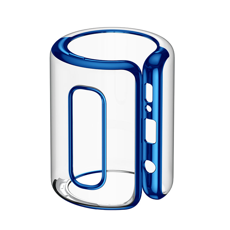 Smartkoshk Shining By Baseus Slim flexible transparent phone case for Samsung Galaxy S10 in T/Blue, showcasing a clear, sleek design.