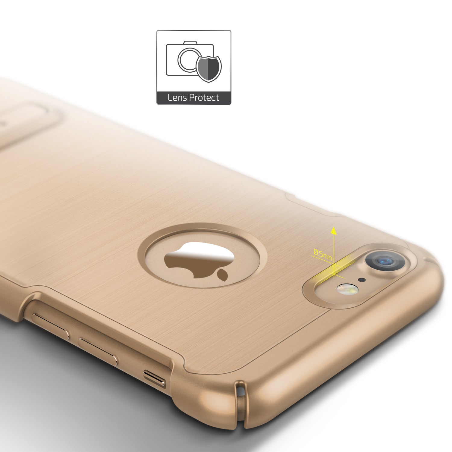 Simpli Lite Series Original From VRS Design Slim Case For iPhone 7 Plus Gold