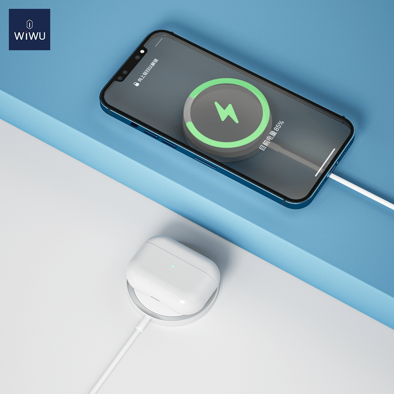 WiWU MagSafe Charger 15w fast Wireless Charger  - White