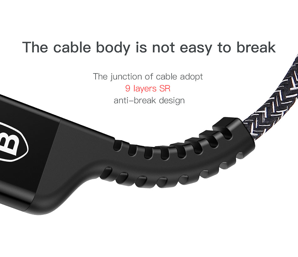 Confidant By Baseus Anti-break Type-C Cable 1.5Meter Black