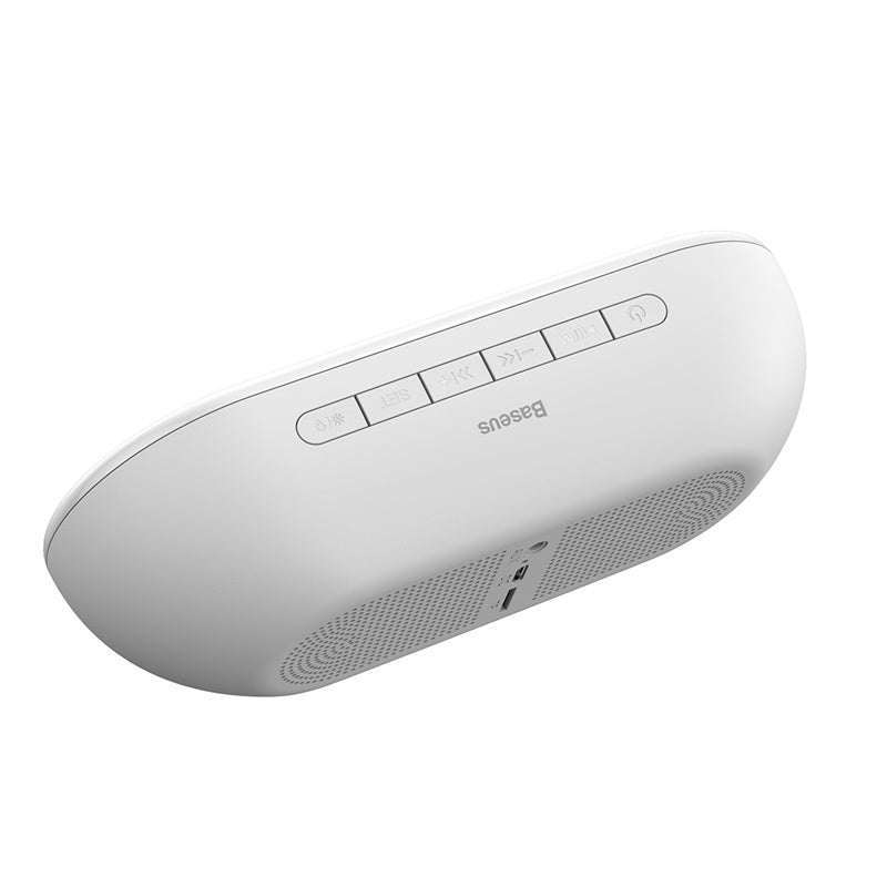 Baseus Encok E09 Wireless Speaker, Alarm, FM Radio White