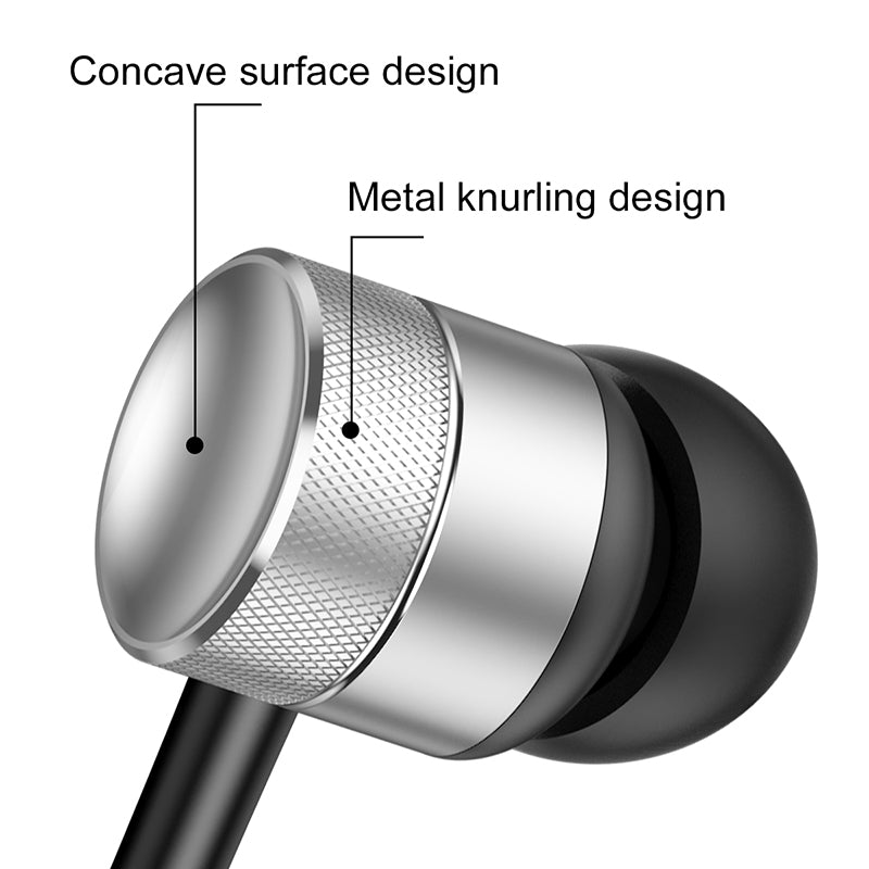Baseus Encok H04 Sport Wired Stereo Earphone Silver/Black