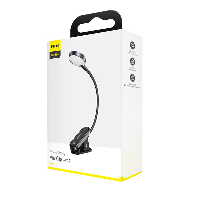 Baseus Comfort Reading Mini Clip Lamp Dark Gray