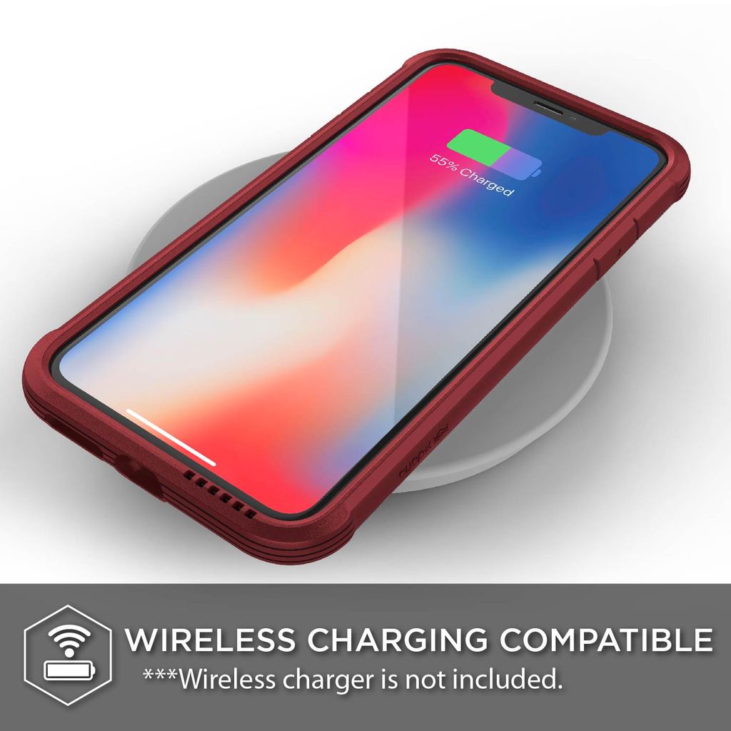 Defense Lux Leather By X-Doria For iPhone Xs Max Anti Shocks Case Up To 3M Red