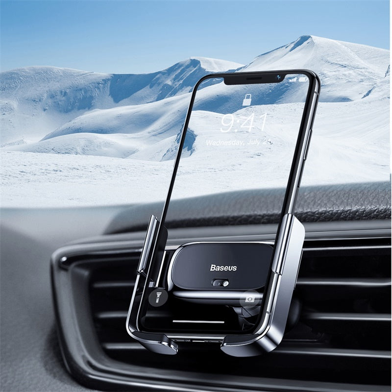 Baseus Mini Electric Car Holder With Sensor Space Gray