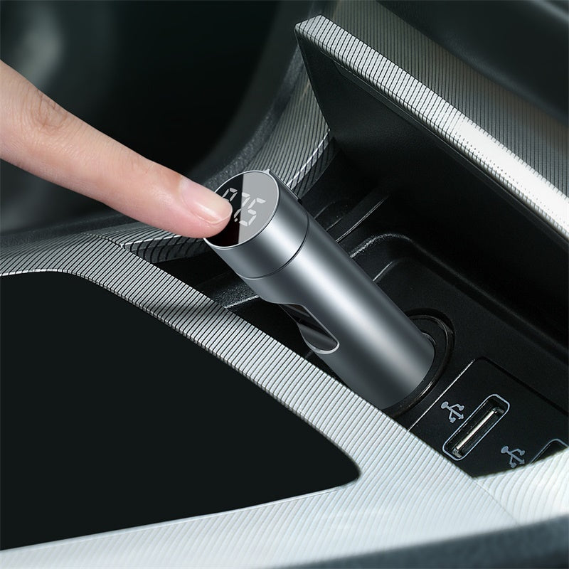 Baseus Energy Column Car Wireless MP3, Fast Charger Dark grey