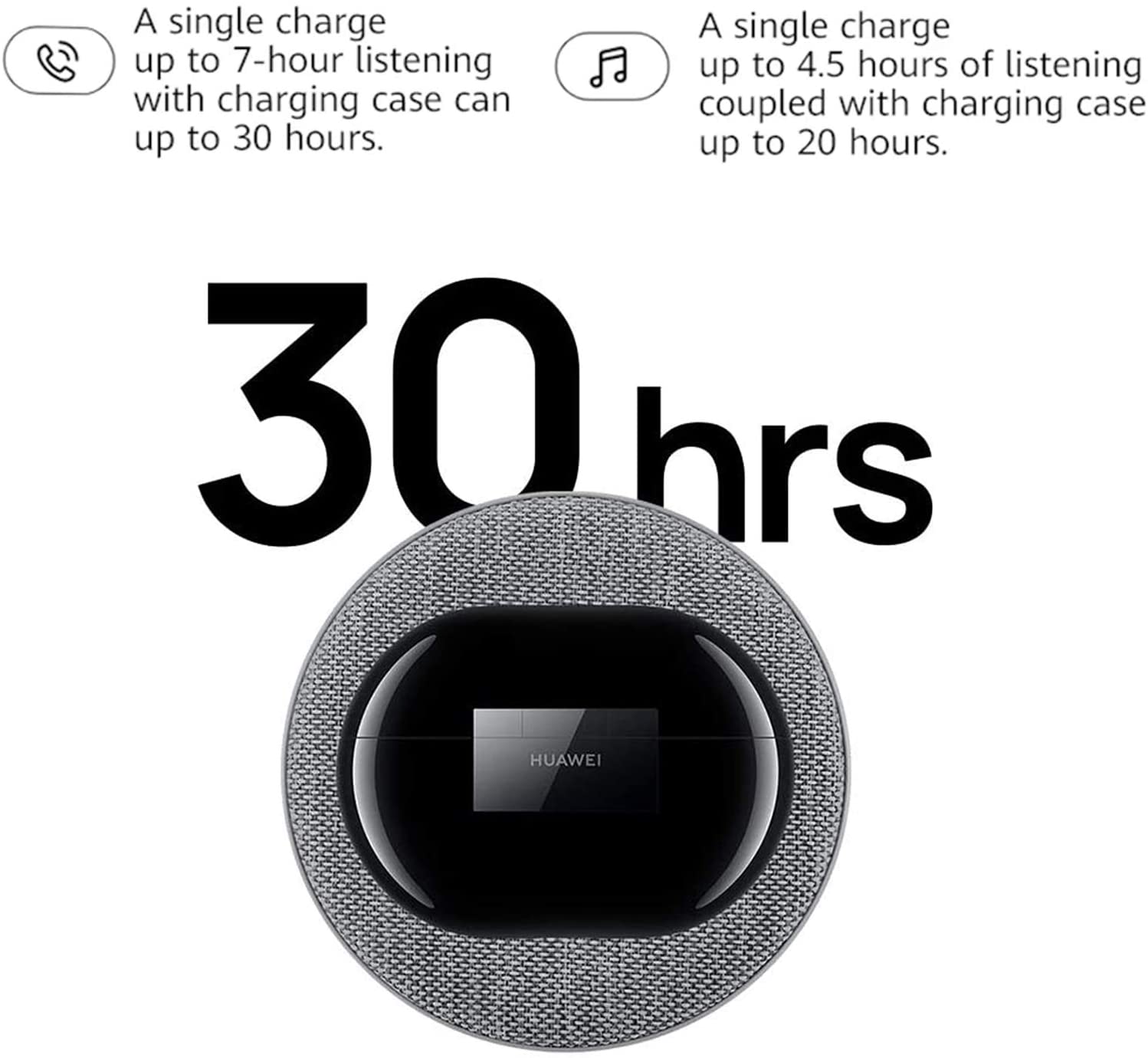 Huawei Freebuds Pro Active Noise Cancellation Earbuds - Black