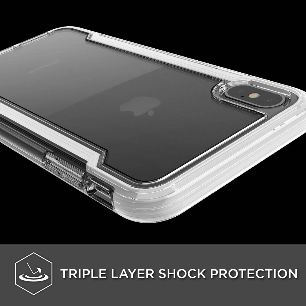 Defense Clear By X-Doria iPhone Xs Max Anti Shocks Case Up To 2M T/White