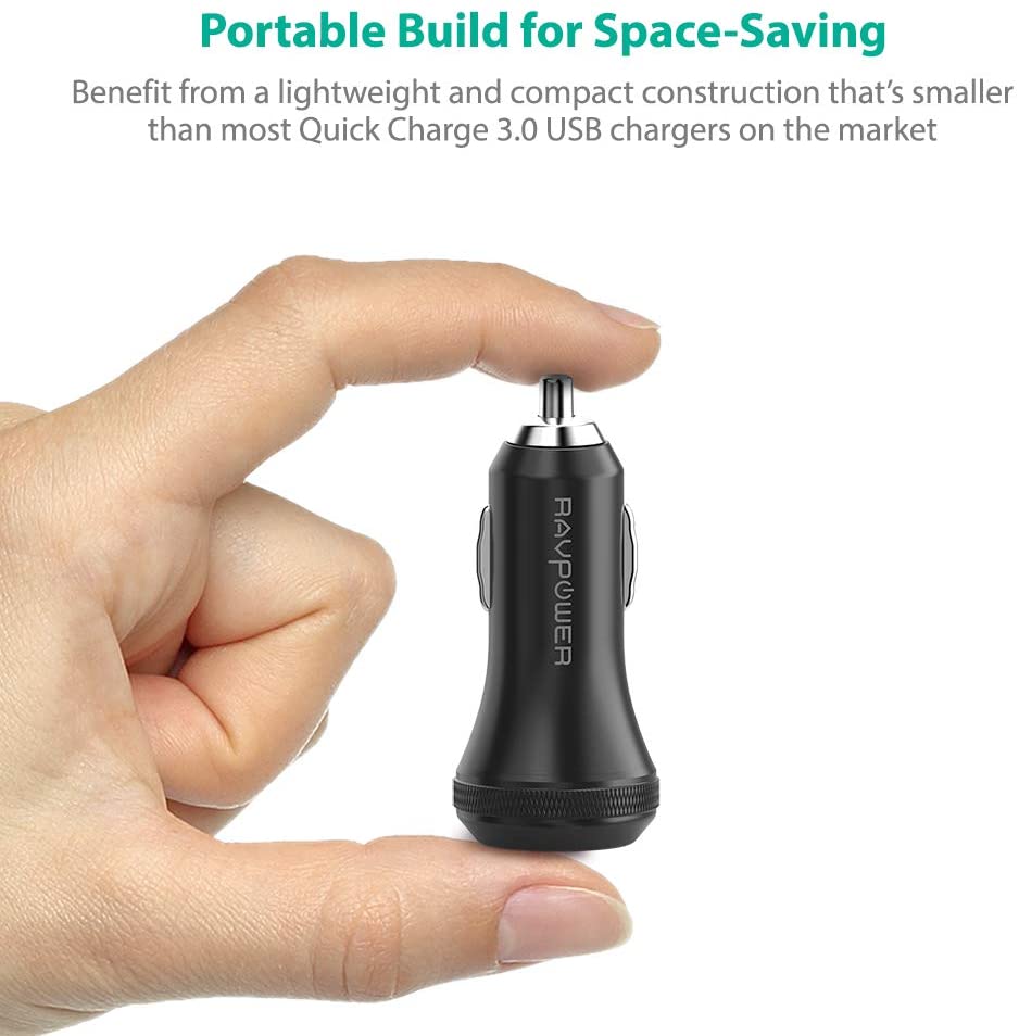 Ravpower RP-VC007 Dual USB Fast Car Charger 40w With iSmat