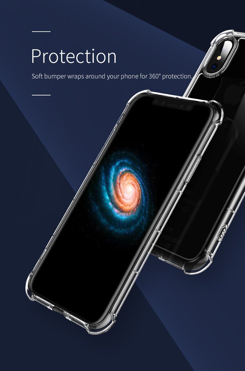 Fence Pro Series By Rock Protection Case Cover Transparent Bumper For iPhone X - Clear