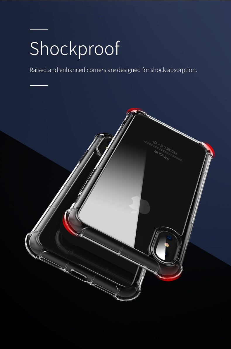 Fence Pro Series By Rock Protection Case Cover Transparent Bumper For iPhone X - Clear