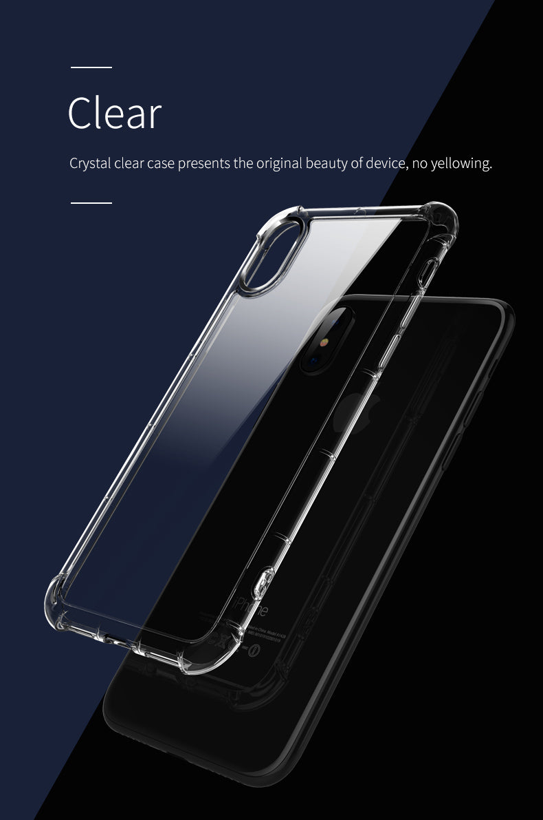 Fence Pro Series By Rock Protection Case Cover Transparent Bumper For iPhone X - Clear