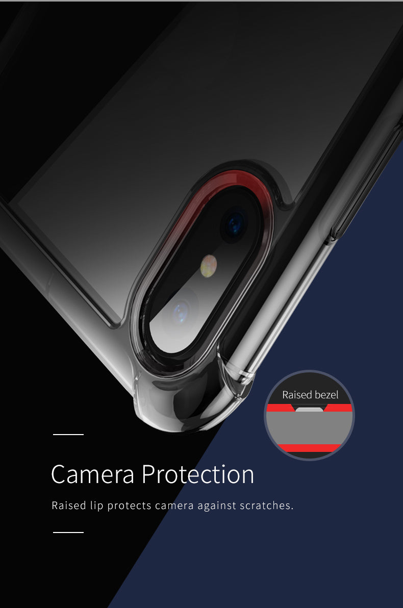 Fence Pro Series By Rock Protection Case Cover Transparent Bumper For iPhone X - Clear