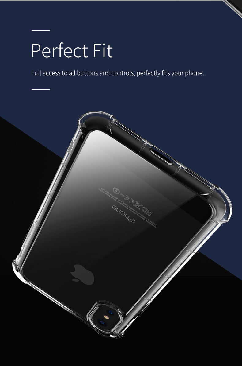 Fence Pro Series By Rock Protection Case Cover Transparent Bumper For iPhone X - Clear