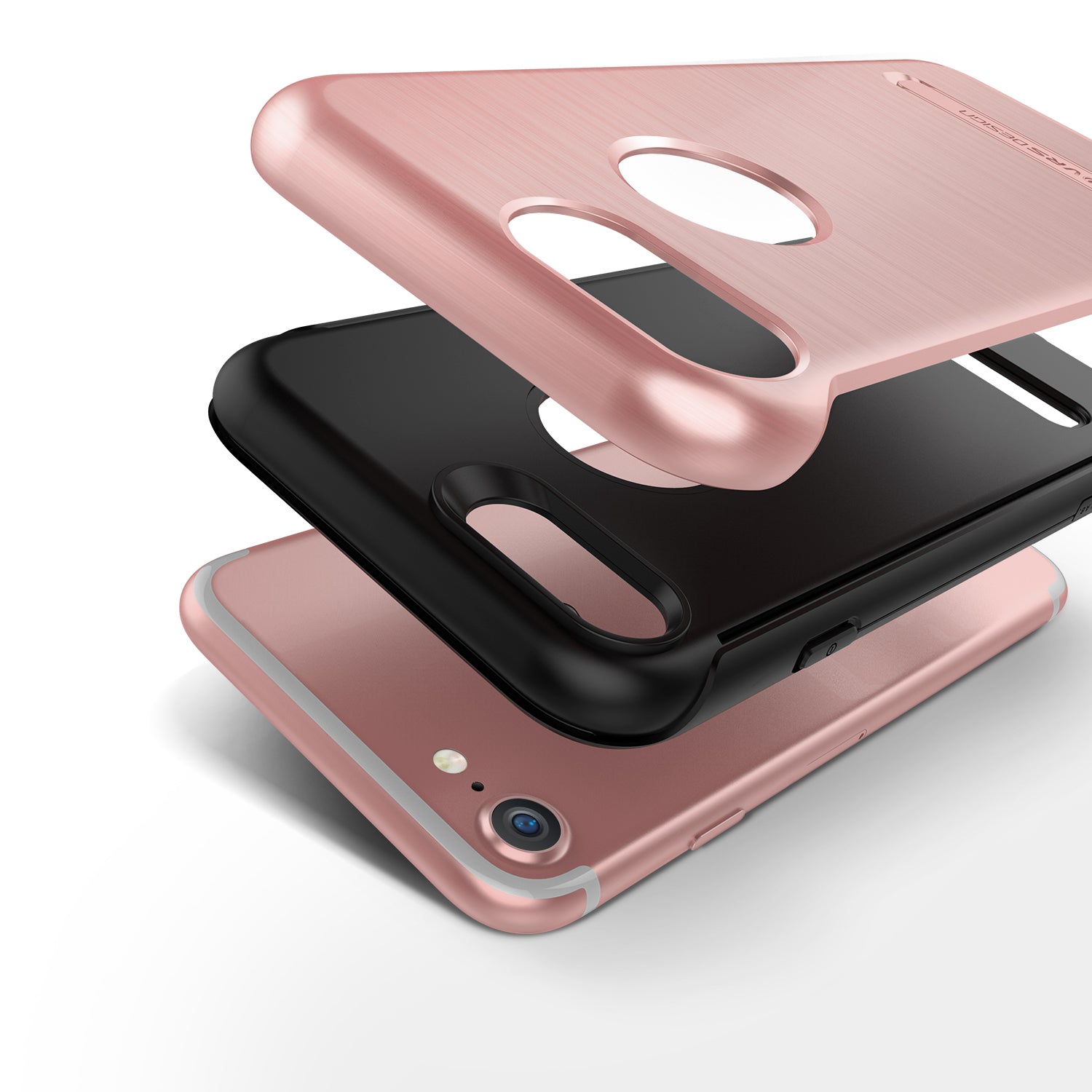 DUO Guard Series Original From VRS Design Anti-shocks Case For iPhone 7 Rose