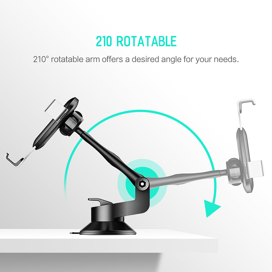 Gravity By Rock High Quality Metal Car Phone Holder Gold