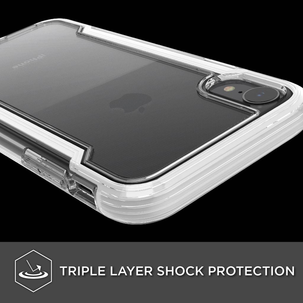 Defense Clear By X-Doria iPhone Xr Anti Shocks Case Up To 2M T/White