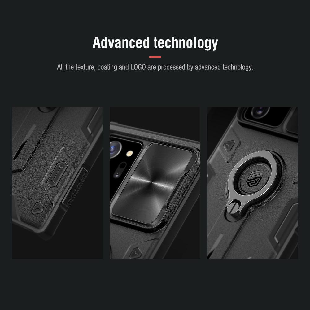 Nillkin CamShield Armor Case With Ring For Note 20 Ultra - Black