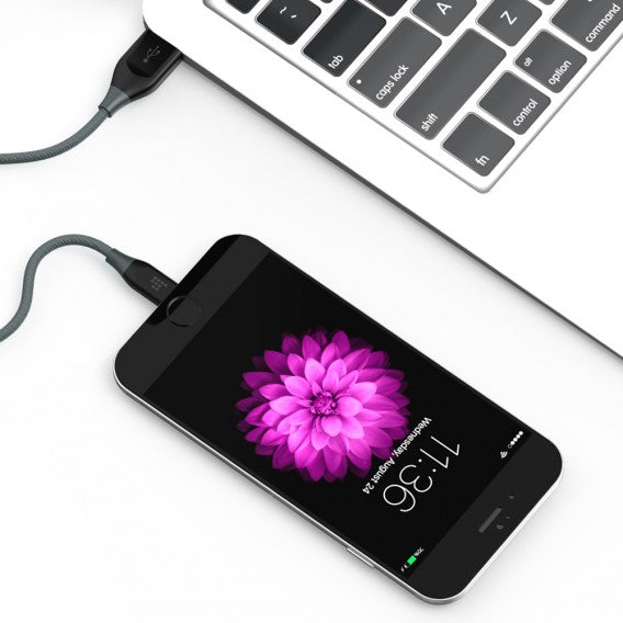 Tronsmart LTA11 MFI Double Braided Nylon 4ft Lightning Cable Gray