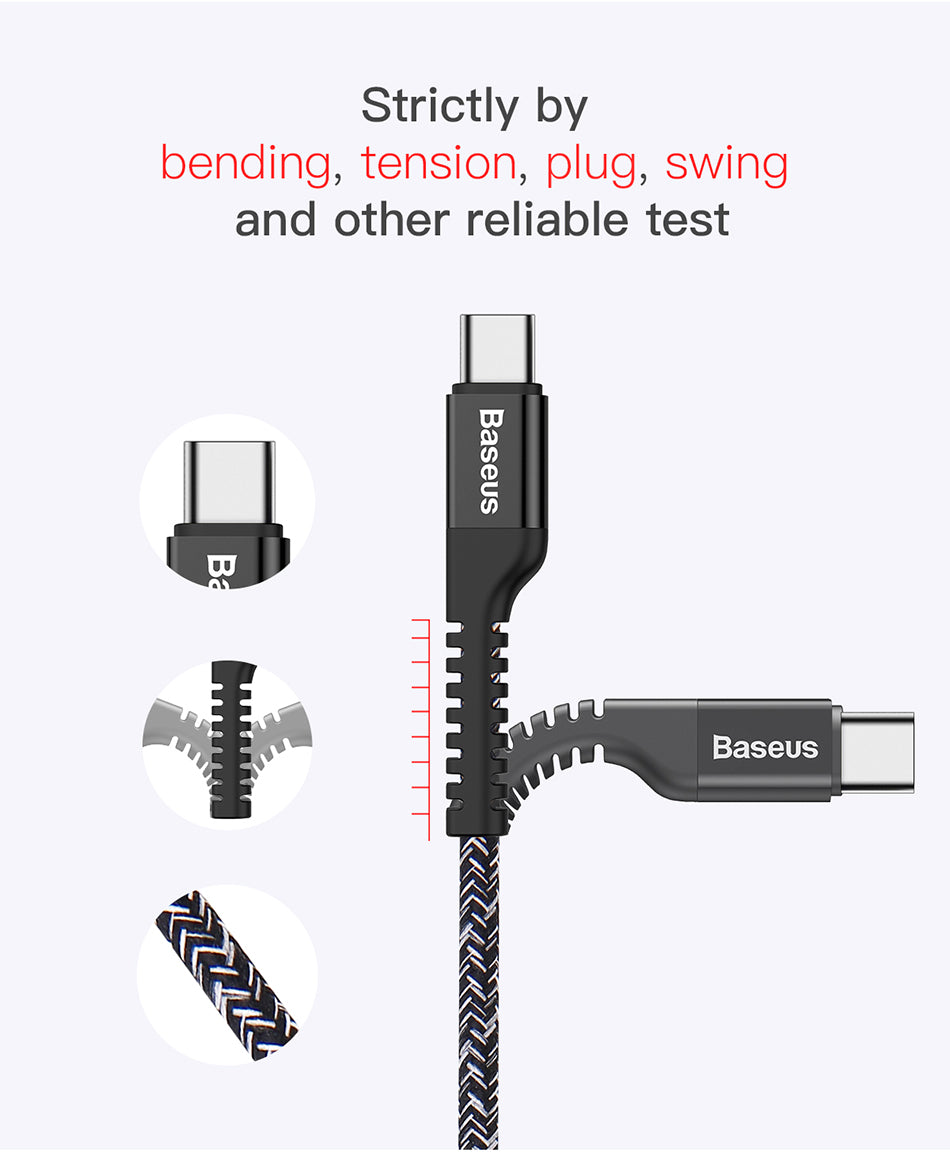 Confidant By Baseus Anti-break Type-C Cable 1.5Meter Red