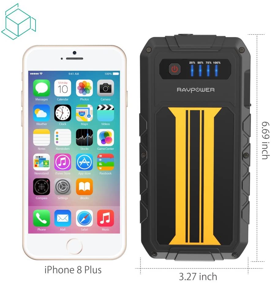 Ravpower RP-PB007 Jump Starter 8000mAh With LED Flash Lamp