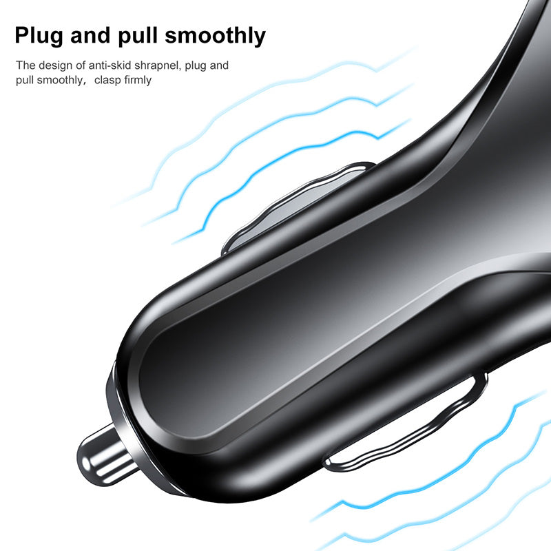 Baseus Small Rocket QC3.0 Dual-USB Car Charger Black