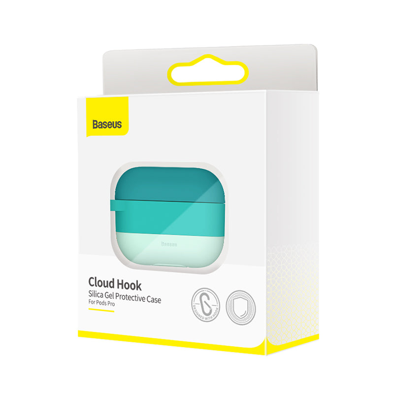 Baseus Cloud hook Silica Gel Protective Case For AirPods Pro Green