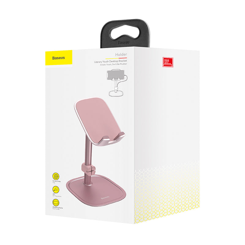 Baseus Literary Youth Desktop Bracket for Smartphones/Tablets Rose