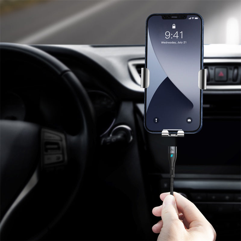 Baseus Zinc Magnetic Safe 20W PD Fast Cable Type-C To IP 2m - Black