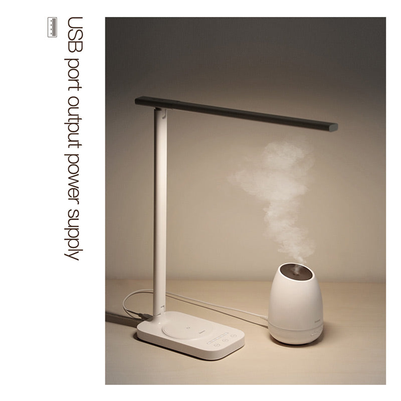 Baseus Lett Wireless Charging 10w folding desk Lamp White