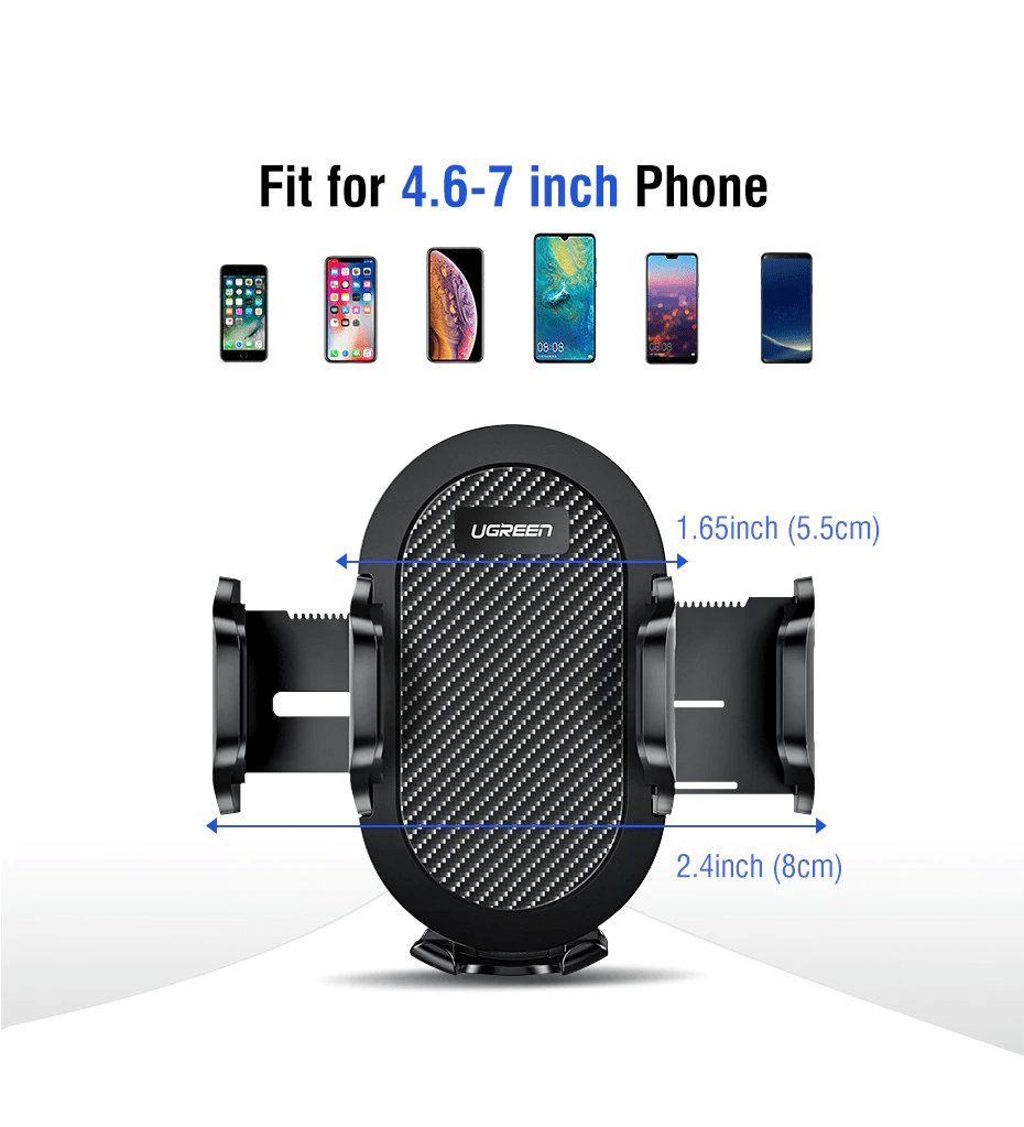 Ugreen Strong Car Holder 360 Degree Fit with 4 to 7 inch Phones 