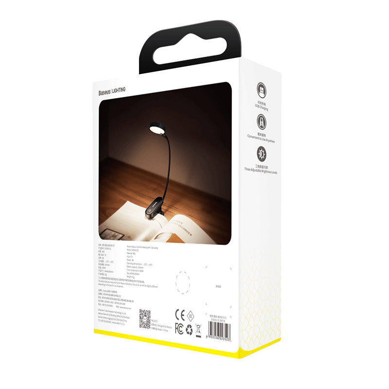 Baseus Comfort Reading Mini Clip Lamp Dark Gray