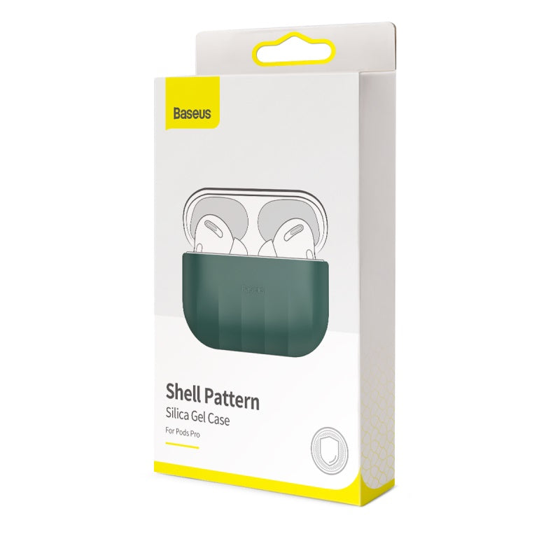 Baseus Shell Pattern Silica Gel Case For AirPods Pro Green