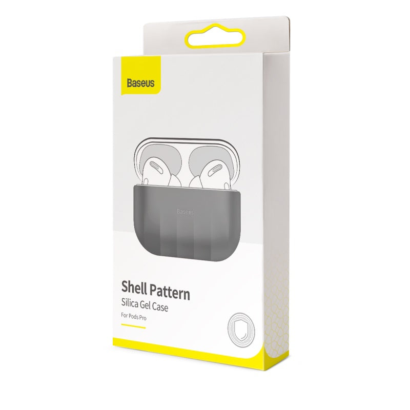 Baseus Shell Pattern Silica Gel Case For AirPods Pro Gray