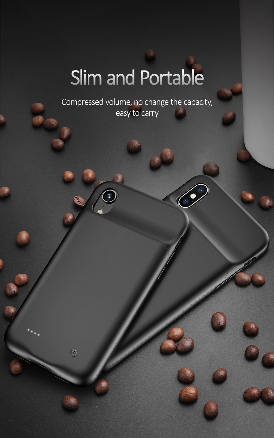 Usams 4000mAh Power Bank Case for iPhone Xs Max , Ultra Slim External Backup Battery