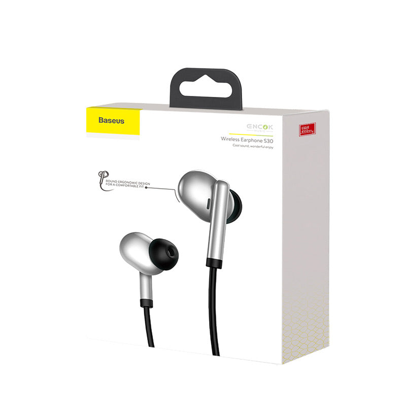 Baseus Encok S30 Wireless 3D Stereo Headphone IPX5 Black/Silver