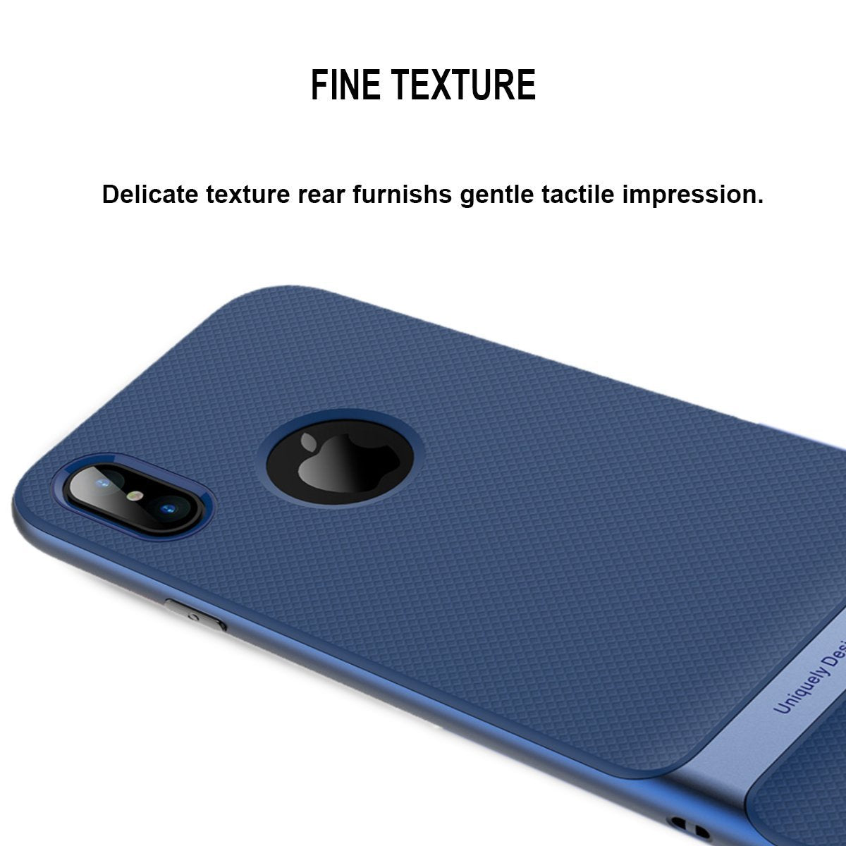 Royce Series By Rock Dual Layer Thin &amp; Slim Shockproof Case for iPhone X - Blue