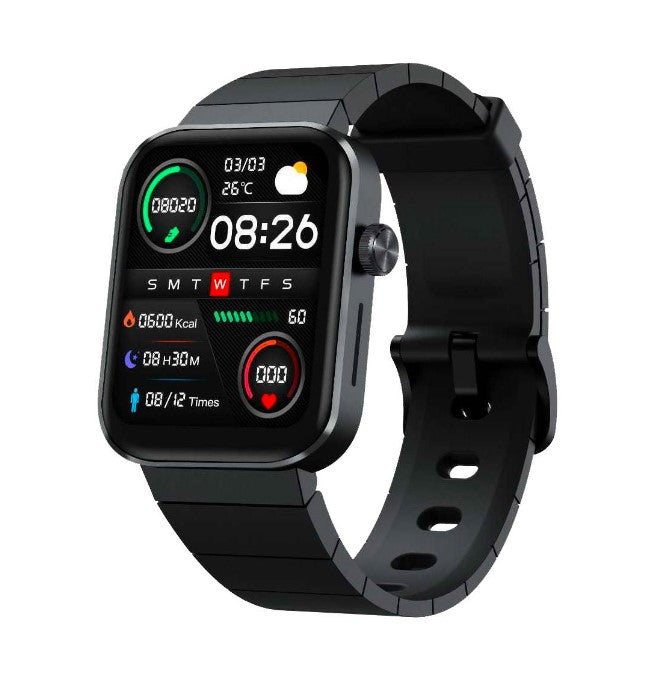 Mibro Watch T1 - Smartwatch - تدعم المكالمات- بلوتوث 5-Amoled- اللون الاسود