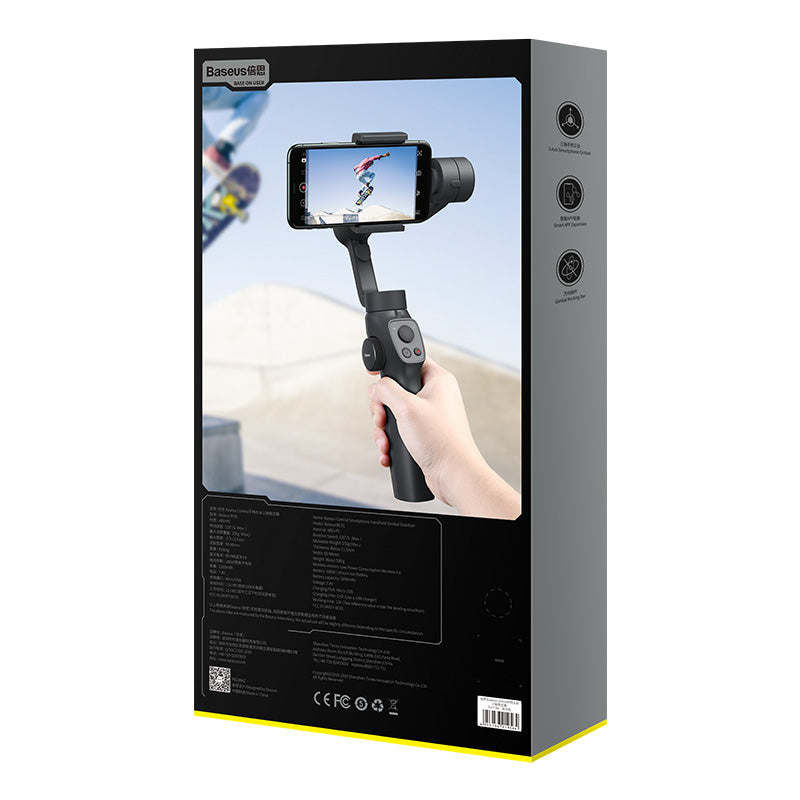 Baseus Control Smartphone Handheld Gimbal Stabilizer Grey