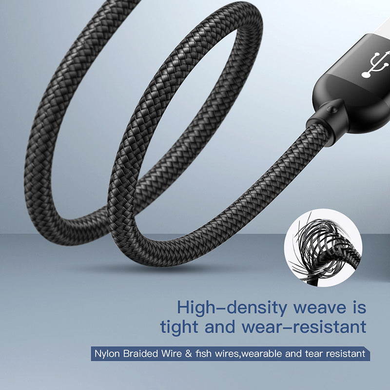 U-shaped Short PowerBank Cable 23cm For iPhone + Type C