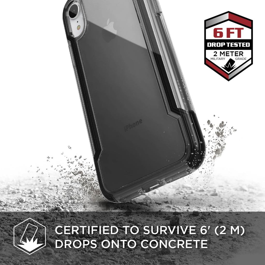 Defense Clear By X-Doria iPhone Xr Anti Shocks Case Up To 2M T/Black