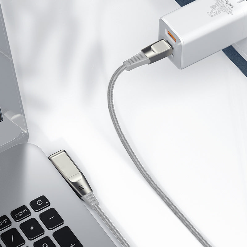 Baseus Flash Series 2 in 1 Cable Type-C to C+DC Round Head 100W 2m Gray