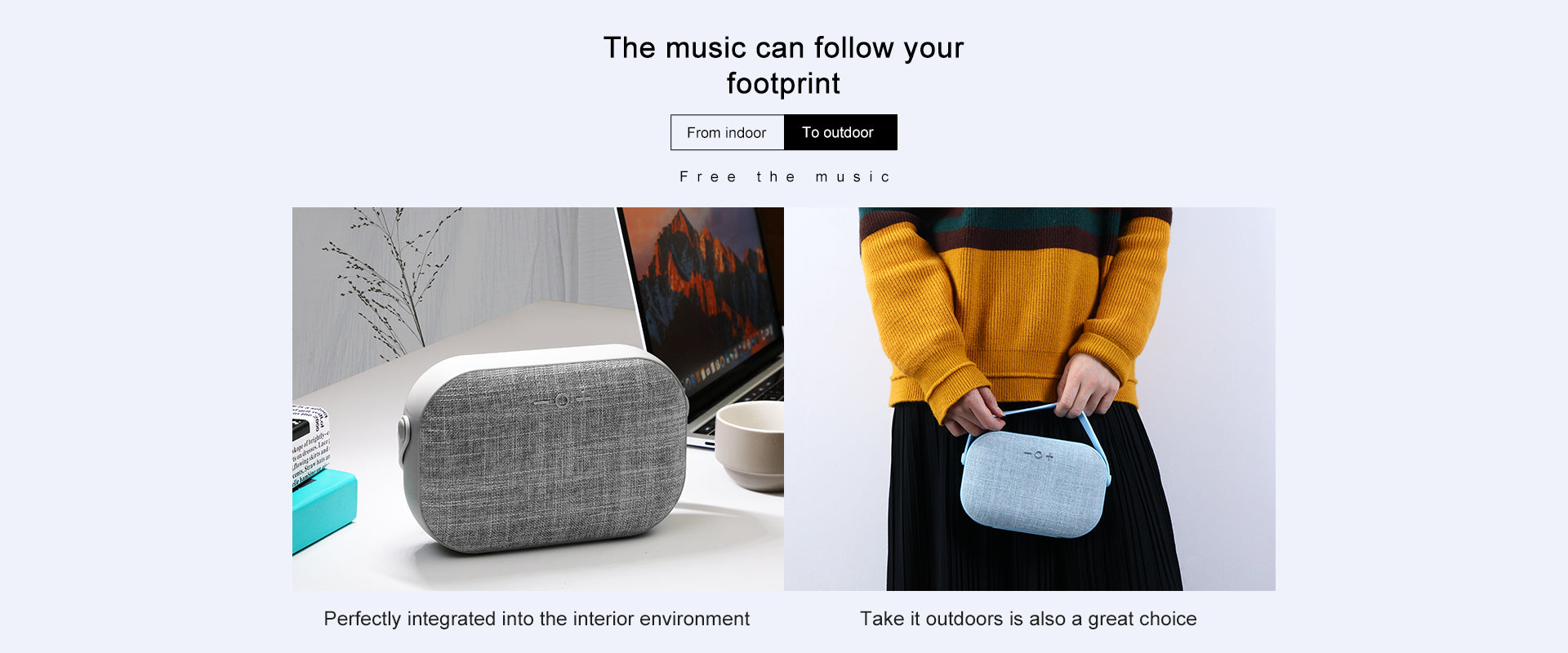 Smartkoshk M4 portable speaker with Aux and memory card ports, featuring call answer functionality and compact design.