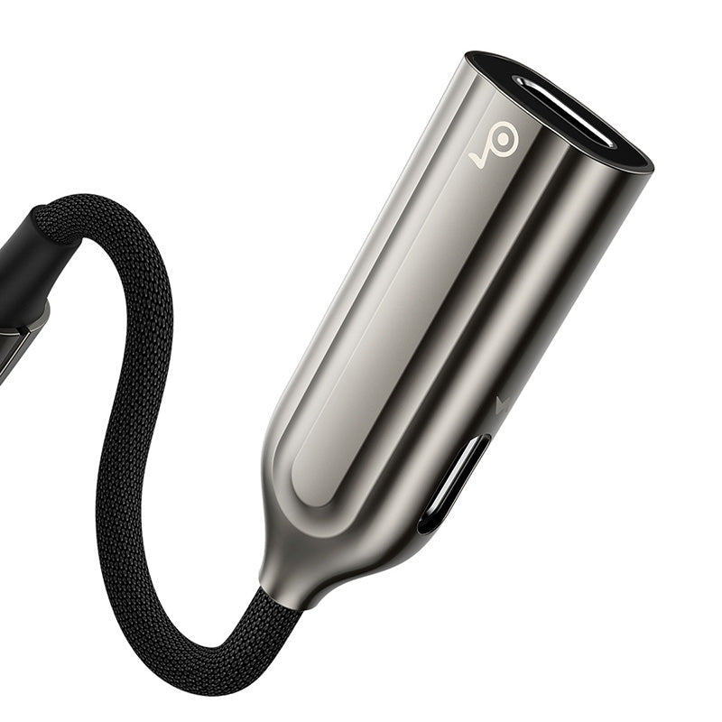 Baseus 2-in-1 L55 iP Male to Dual iP Female Adapter Tarnish