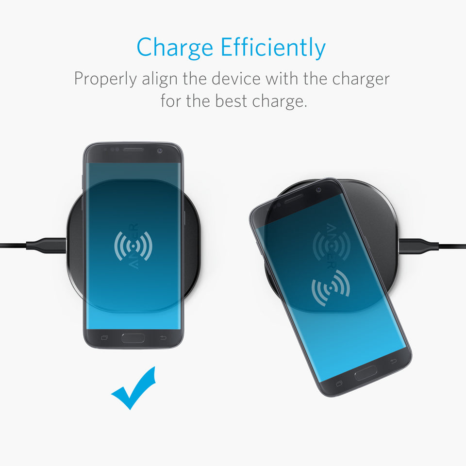 Anker PowerPort Wireless Charger 10W Pad, Black