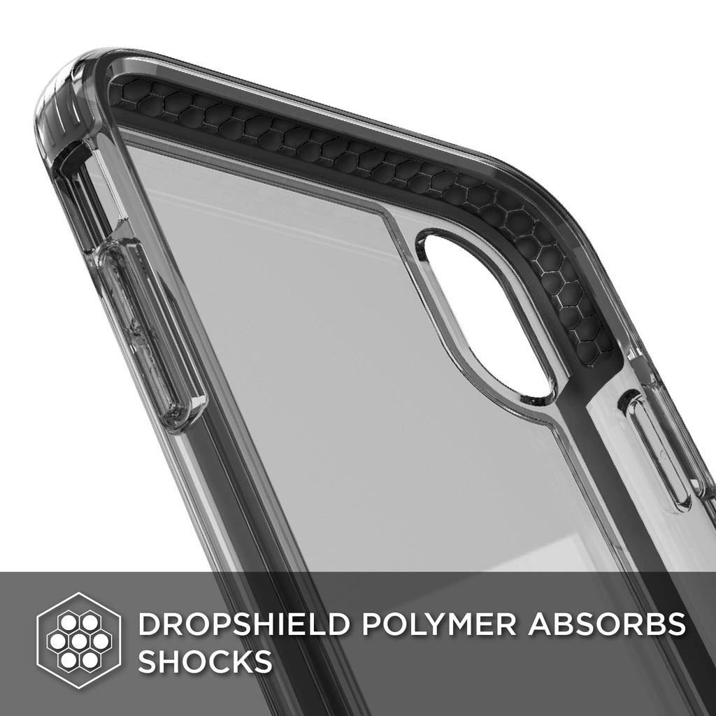 Defense Clear By X-Doria iPhone Xs Max Anti Shocks Case Up To 2M T/Black