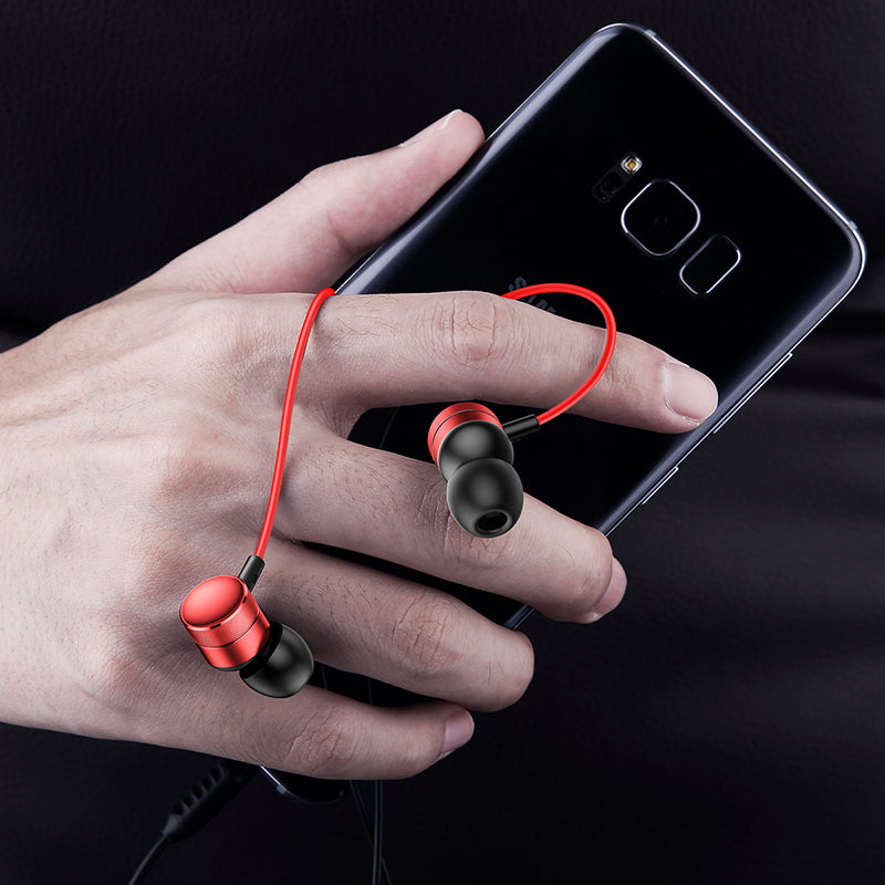 Baseus Encok H04 Sport Wired Stereo Earphone Black/Red
