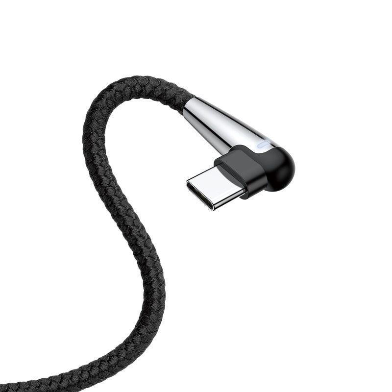 Baseus Sharp-Bird Type-C Cable With 90 Degree Bend, QC3.0 | Black