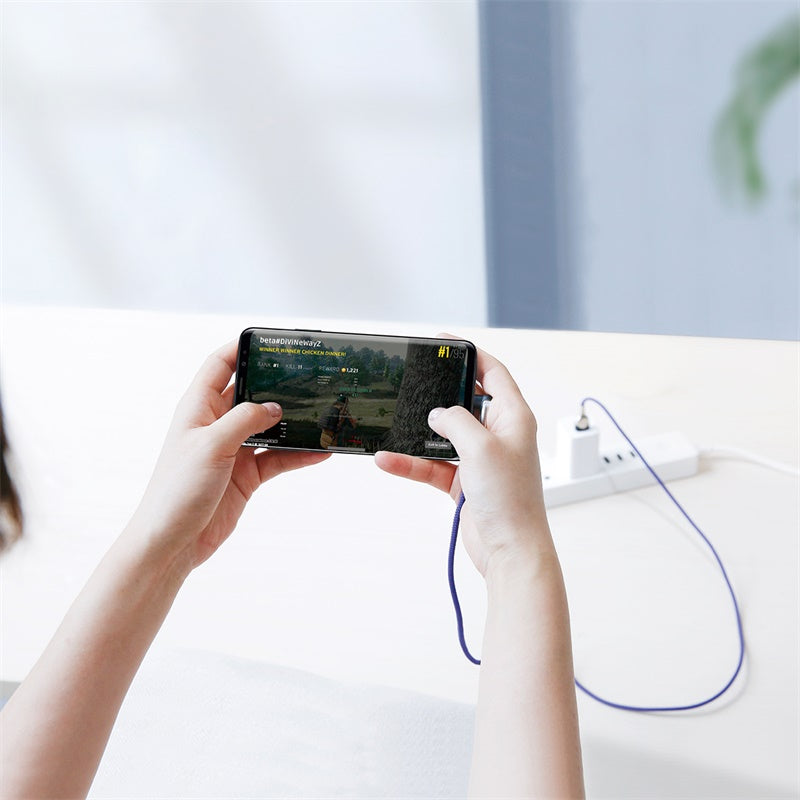 Baseus Sharp-Bird Type-C Cable With 90 Degree Bend, QC3.0 | Purple